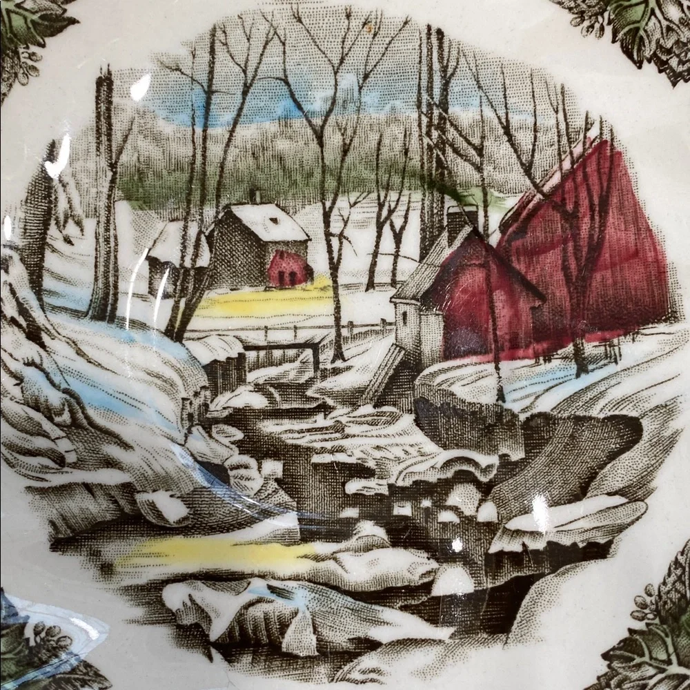 Johnson Brothers “The Ice House / The Friendly Village” Dinnerware Saucer - Picture 4 of 10